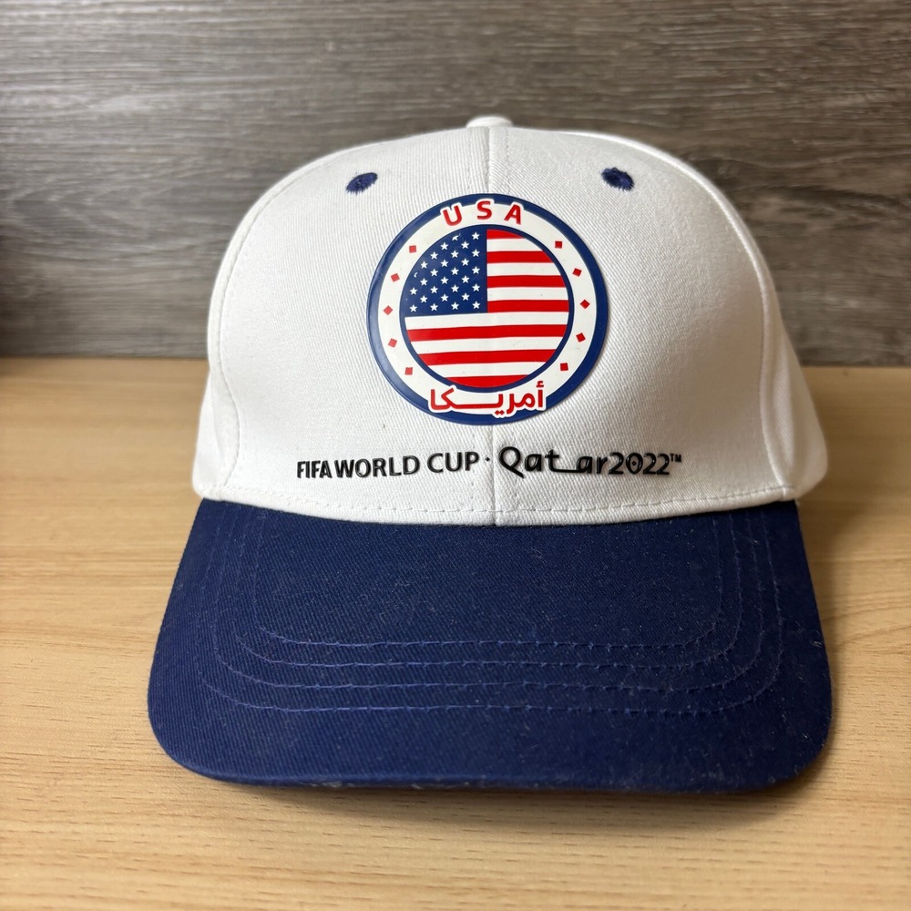 Fifa World Cup Hat Cap Strap Back USA Soccer Futbol Qatar 2022 Adjustable